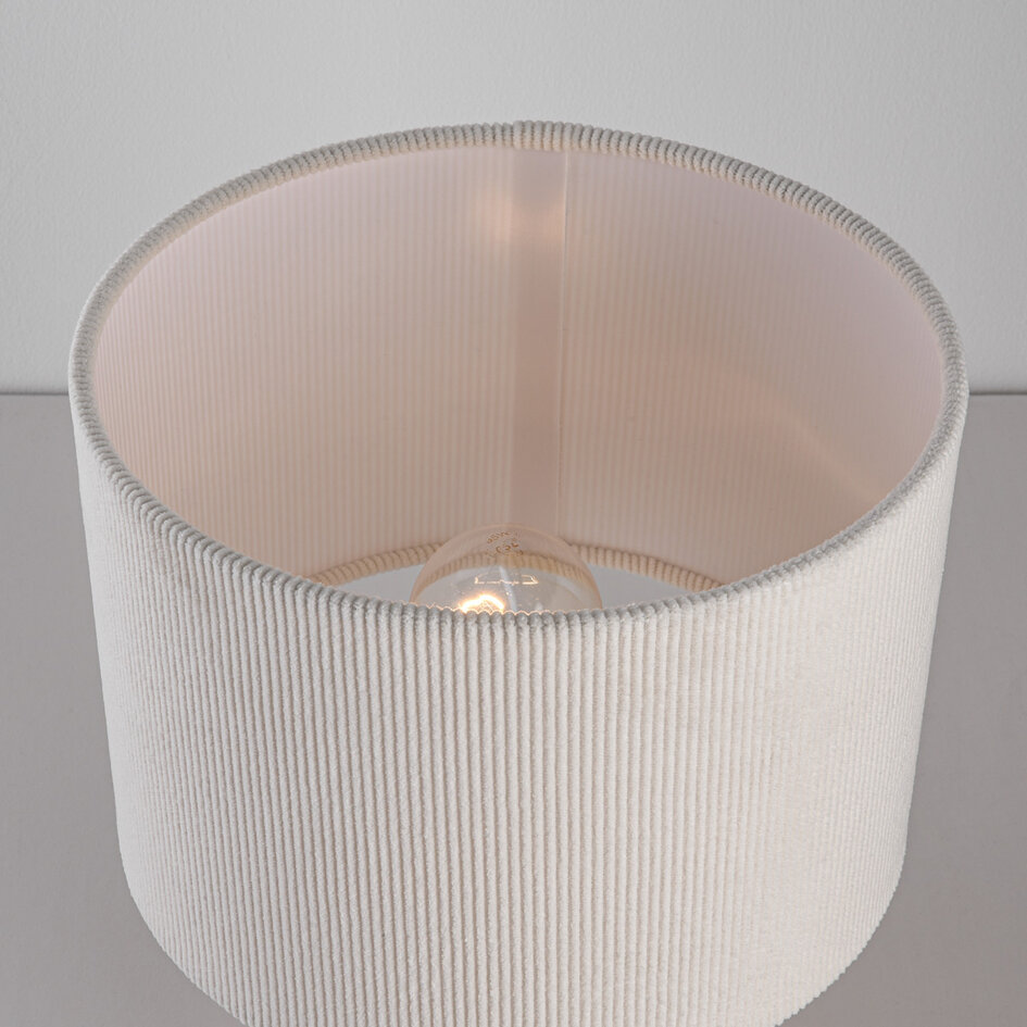 Bordlampe i beige fløjl - Tavolo