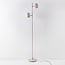 Gulvlampe Iki med to justerbare spots - beige, integreret LED
