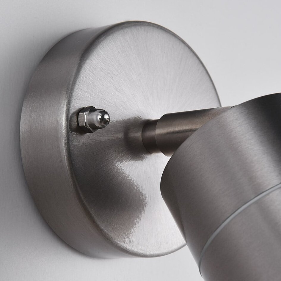 Rustfrit stål vægspot til badeværelset Lola, 1 lys