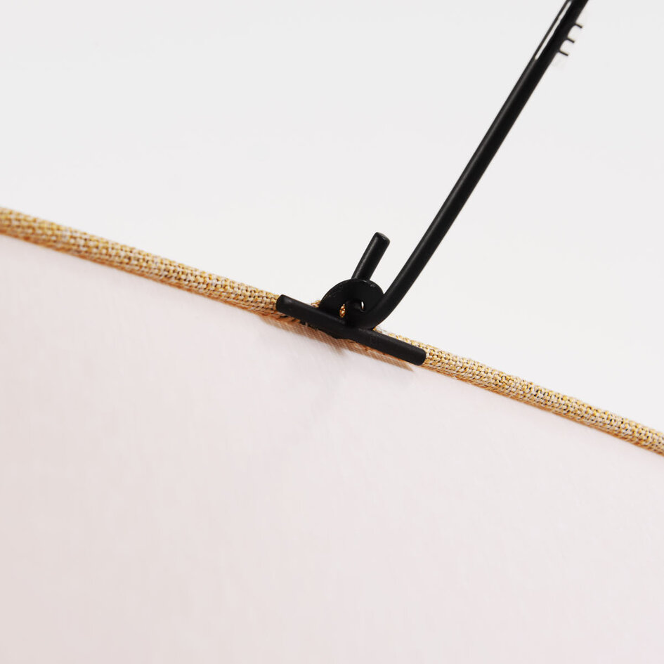 Pendellampe med linnedskærme i varme naturtoner - Zandor