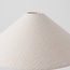 Kegleformet gulvlampe i offwhite linned - Nura
