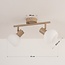 Loftlampe Phiene med 2 justerbare lyskilder - beige og opalhvid