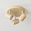 3-lys beige loftslampe med justerbare spots - Caro