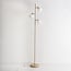 Gulvlampe Jesse, 3 lyskilder med mælkehvidt glas - beige