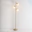 Gulvlampe Jesse, 3 lyskilder med mælkehvidt glas - beige