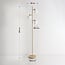 Gulvlampe Jesse, 3 lyskilder med mælkehvidt glas - beige