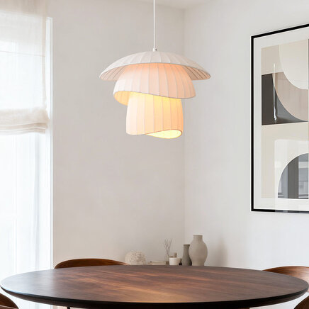 Pendellamper Ume med dobbelt sidehætte - hvid