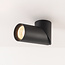 Synlig indbygget spot Minar – sort Ø6 cm