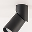 Synlig indbygget spot Minar – sort Ø6 cm