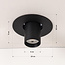 Synlig indbygget spot – sort Ø10 cm