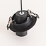 Synlig indbygget spot – sort Ø10 cm