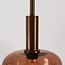Gulvlampe Piedi med brunt ombréglas