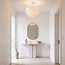 Elegant loftlampe Roselle med hvide fjer