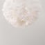 Elegant loftlampe Roselle med hvide fjer