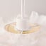 Elegant loftlampe Roselle med hvide fjer