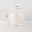 Elegant loftlampe Roselle med hvide fjer