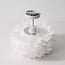 Elegant loftlampe Roselle med hvide fjer