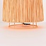 Bordlampe Aruna af raffiapapir - beige