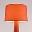 Gulvlampe Rumi i varm terracotta tekstil