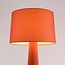 Gulvlampe Rumi med stofskærm - varm terracotta