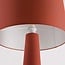 Gulvlampe Rumi i varm terracotta tekstil
