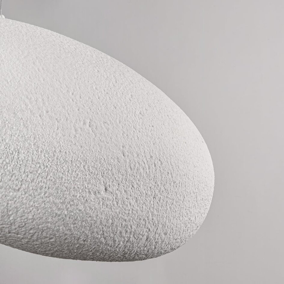 Wabi Sabi pendel Kawa  med hvidt stenlook - 60 x 55 cm