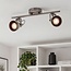 Loftlampe Michigan, mat sølv