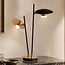 Bordlampe Lydia, 2 lyskilder med integreret LED i sort med guld