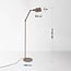Gulvlampe Mella justerbar med tosidet lys - taupe