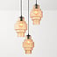 Design pendel Orina med 3 lyskilder - amber glas