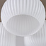 Loftlampe Elowen, 3 lyskilder, rillet opalhvidt glas - beige