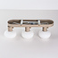 Loftlampe Serolde, 3 justerbare spots - rillet opalhvidt glas
