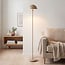 Gulvlampe Sorai svampedesign i metal - beige