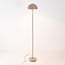 Gulvlampe Sorai svampedesign i metal - beige