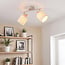 Loftlampe Avan med 2 justerbare hørskærme - beige