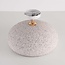 Wabi Sabi loftlampe Zenro - hvid terrazzo med detalje i rose guld