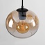Pendel Opale, 6 lyskilder og amber glas med ombré