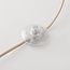 Gulvlampe Hiros, beige med hørskærm