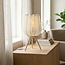 Bordlampe Solva med lyst beige tekstil