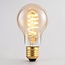 A60 E27 Dæmpbar filamentpære i amber glas med spiral, 4,5W (2700K)