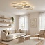 Design loftlampe Zinara med integreret LED, 3-trins dæmpbar - sandbeige