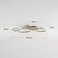 Design loftlampe Zinara med integreret LED, 3-trins dæmpbar - sandbeige