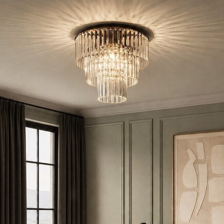 Luksus loftlampe med klart glas - Royce