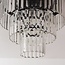 Loftlampe Royce med klart glas i krystalform