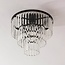 Loftlampe Royce med klart glas i krystalform