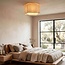 Loftlampe Hiru med hørskærm Ø40 cm - beige