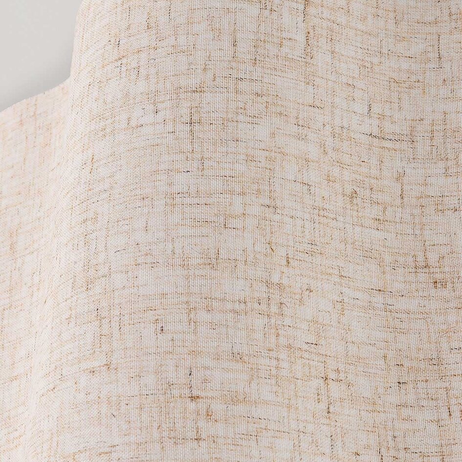 Loftlampe Hiru med hørskærm Ø40 cm - beige