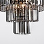 Loftlampe Royce med 3 lyskilder - sort og røgfarvet glas