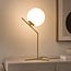 Bordlampe Stopa med mælkehvidt glas