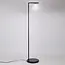 Standerlampe med glaskuppel - Anello - opalhvid/sort